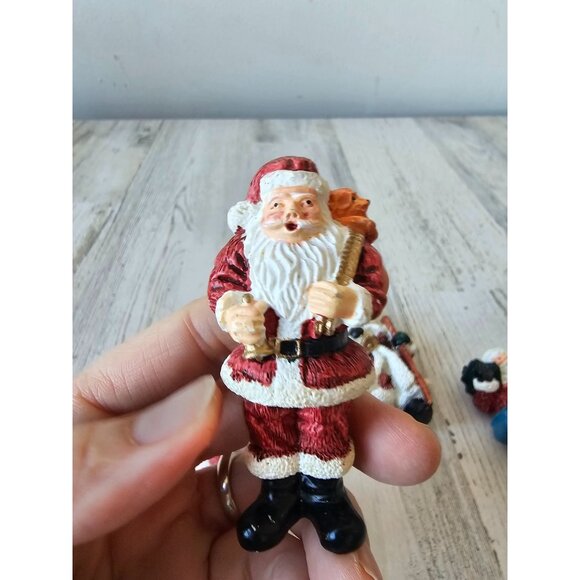 Vintage Santa magnet tree Xmas decor fridge - Picture 2 of 10